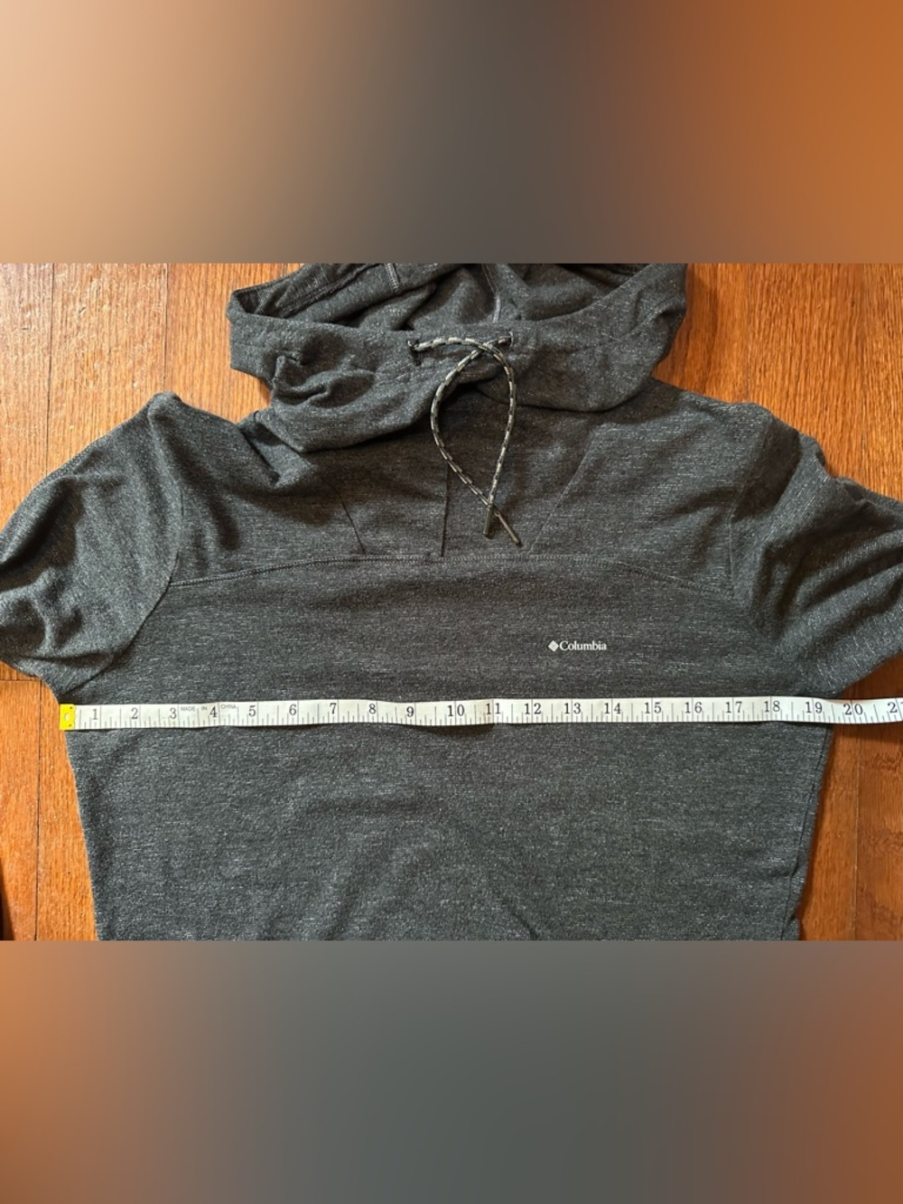 Columbia Pilsner Peak Lightweight Pullover Hoodie Charcoal Gray Heathered Size M - Picture 6 of 11